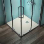 Ultraflat S+ dušas paliktnis 100x100cm+dekoratīvs rāmis, Beach sand 5