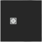 Ultraflat S+ dušas paliktnis 80x80 cm + dekoratīvs rāmis, Jet black 5