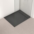 Ultraflat S i.life dušas paliktnis 100x80 cm, Jet black 6
