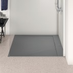 Ultraflat S i.life dušas paliktnis 120x100 cm, Concrete grey 7