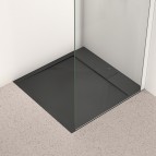 Ultraflat S i.life dušas paliktnis 70x70 cm, Jet black 4