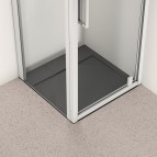 Ultraflat S i.life dušas paliktnis 70x70 cm, Jet black 6