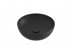 UNI 400 B SLIM izlietne uz virsmas Ø 400 mm, bez pārpl., matēta melna