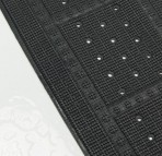 Unilux pretslīdošais paklājs, 35x70 cm, PVC, antracīta 2
