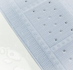 Unilux pretslīdošais paklājs, 55x55 cm, PVC, gaiši zils 3