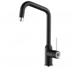 Unus virtuves maisitājs ar grozāmu snīpi, Black metallic