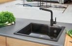 Urban UBG 610-56 virtuves izlietne 560x500 mm, PopUp vadība 4