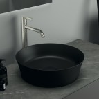 Uz virsmas liekama izlietne IPALYSS 40X40 cm ROUND, Matt black 3