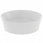 Uz virsmas liekama izlietne IPALYSS 40X40 cm ROUND, Matt White