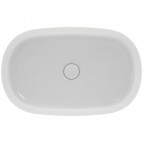 Uz virsmas liekama izlietne IPALYSS 60X38 cm OVAL, Matt White 2