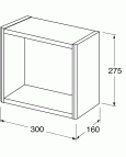 Uzglabāšanas kārba Graphic - 30 cm, pelēka 4