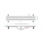 Valtemo HARKLINE TRENDY Dušas kanāls, 30 cm 2