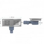 Valtemo UNIQLINE-S BASE LINEAR DRAIN Dušas kanāls, 30 cm 2