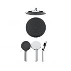 Valtemo SELFIO Dušas garnitūra, Chrome/ Black 2