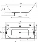 Bанна City Slim 180x80 cm 5