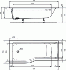 Vanna Connect Air 170x70 cm, left 3