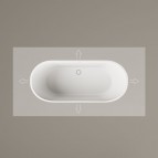 PAA Ванна Deco Shape, 1660-2500 x 725-1275 mm,  белый или красочный 2
