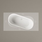  PAA Ванна Deco Shape, 1660-2500 x 725-1275 mm,  белый или красочный 3