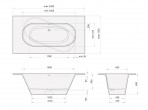  PAA Ванна Deco Shape, 1660-2500 x 725-1275 mm,  белый или красочный 6