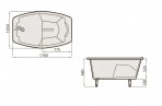 Vanna Sea Shell 176x105 cm, Balta 3