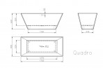 Ванна Quadro 175x80 cм 2