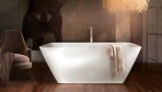 PAA QUADRO SILK vanna brīvi stāvoša GRAPHITE  1590 x 700 mm, Silkstone 3