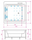 Vanna Quadrum 178 x 178 cm 3