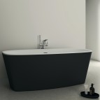 Dea Duo brīvi stāvoša vanna 180x80 cm, Melna matēta 5