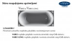 PAA Ванна Vario M 1600 x 750 mm каменная масса белая/цветная 15