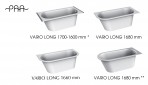 PAA Bанна Vario L 170x75 cm, белый или красочный 15