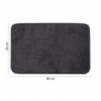 Gedy Fuzzy 50x80 vannas istabas paklājs, Melns  3