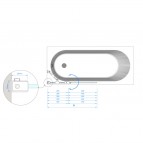 Vannas sieniņa Maja Pluss 70x150 cm  2