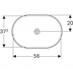 Variform pаковина встраиваемая сверху накладная, 60 cm 3