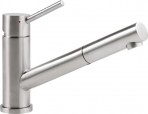 V&B Como Shower virtuves maisītājs, izvelkams, 1jet, Stainless Steel