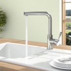 V&B Modern Steel кухонный смеситель, 1 jet, polished Stainless Steel 4