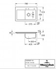 V&B Subway 45 кухонная мойка, CERAMIC, 780x510mm, manual (R) 4