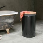 Veļas grozs 60 l, Black body / Cork Lid 7