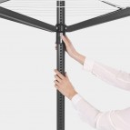 Brabantia Rotējošais veļas žāvētājs Lift-O-Matic 50 m, Anthracite 5