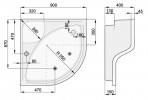 Venecja Hydrojet 90x90 dušas paliktnis 2