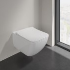 Venticello piekaramais WC pods ar SC Slim vāku ar C+, balts 3