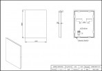 Vento Spazio spogulis ar LED apgaismojumu 60x80 cm 2