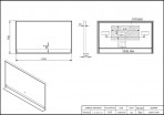 Vento Gradara spogulis ar LED apgaismojumu un plauktu 120x70 cm 2