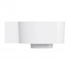 Omnires Ovo M+ izlietne 33x34 cm, kreisā puse, Gloss white 3