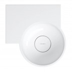 Omnires Ovo M+ izlietne 33x34 cm, kreisā puse, Gloss white 2