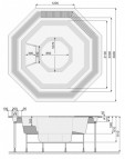 Vesta 290x290 cm мини бассейн (с переливом) 2