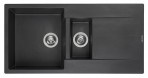 Virtuves izlietne Amsterdam 15, 1000x500 mm, black silvery