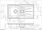 Кухонная раковина Diplomat 1,5 2