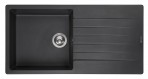 Virtuves izlietne Harlem 10, 1000x500 mm, black silvery