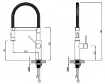 Vento CUCINA Смеситель для кухни с выдвижным душем 2