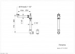 Virtuves izlietnes sifons Panama, 11⁄2 x 40 mm 2